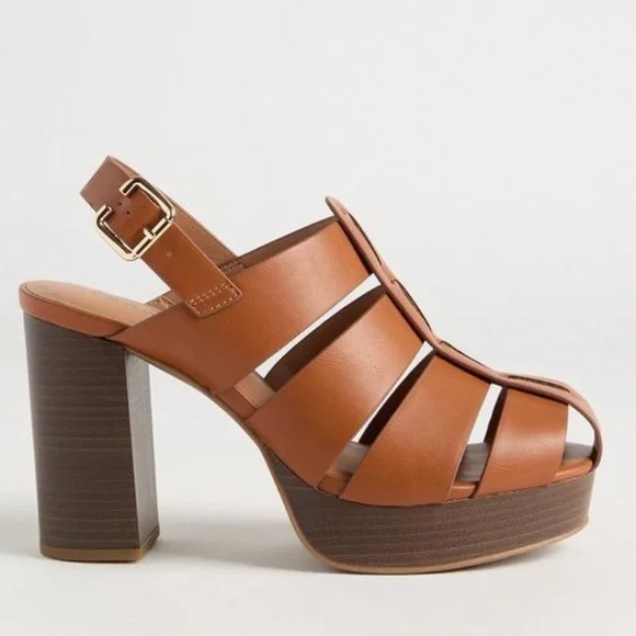 TORRID FISHERMAN BLOCK HEEL SIZE 8 - Picture 2 of 7